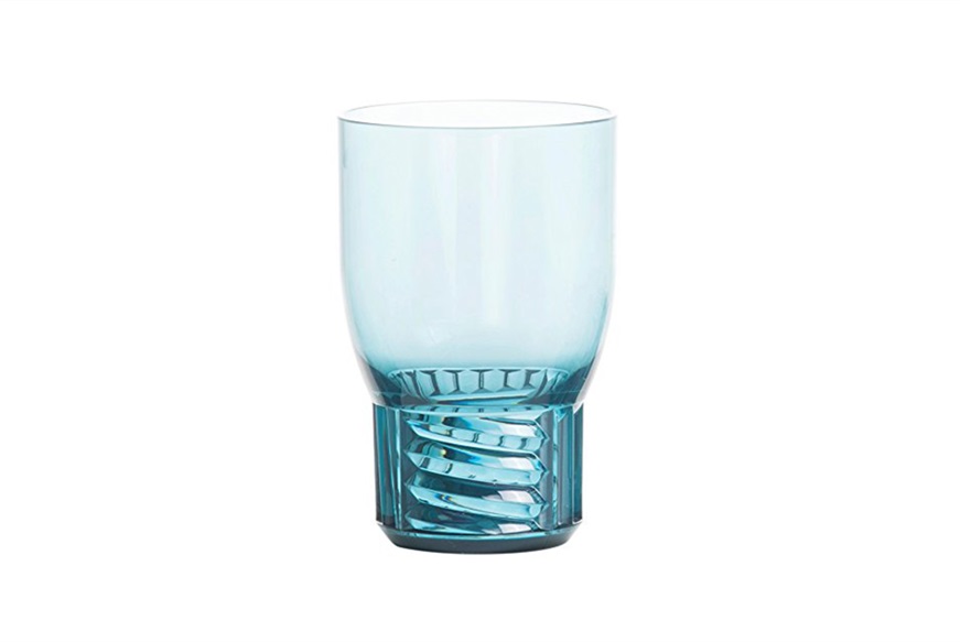 Bicchiere acqua Trama colore azzurro Kartell