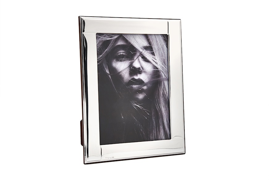 Picture Frame bilaminated Silver with flat band Zanolli