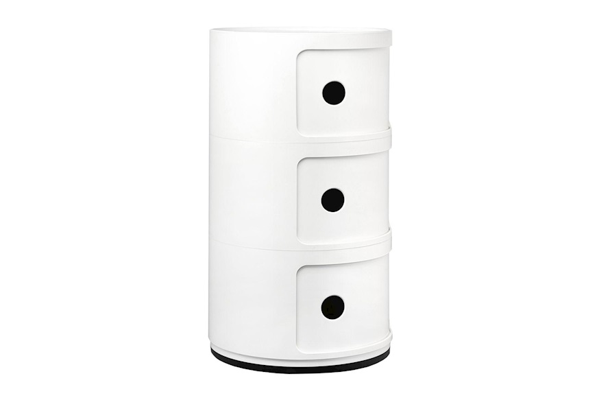 Drawer Componibile Recycled three elements white Kartell
