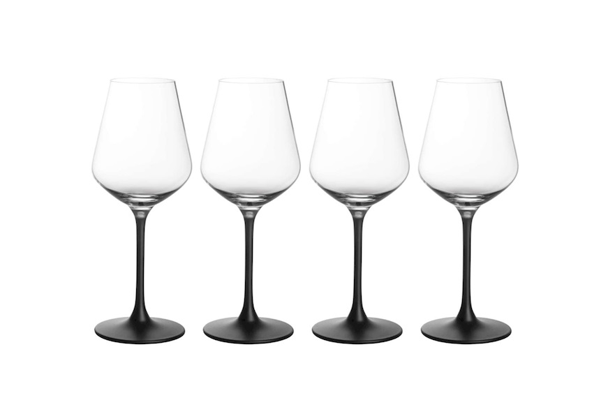 Set bicchieri Manufacture Rock cristallo 4 pezzi per vino bianco Villeroy & Boch