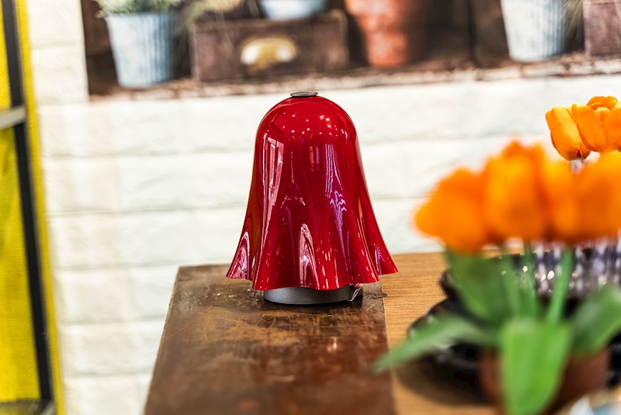 Lampada da tavolo Fantasmino ricaricabile colore rosso Venini