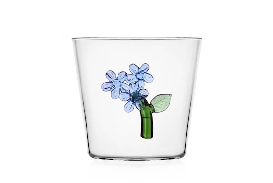 Bicchiere tumbler Botanica Fiore Azzurro Ichendorf