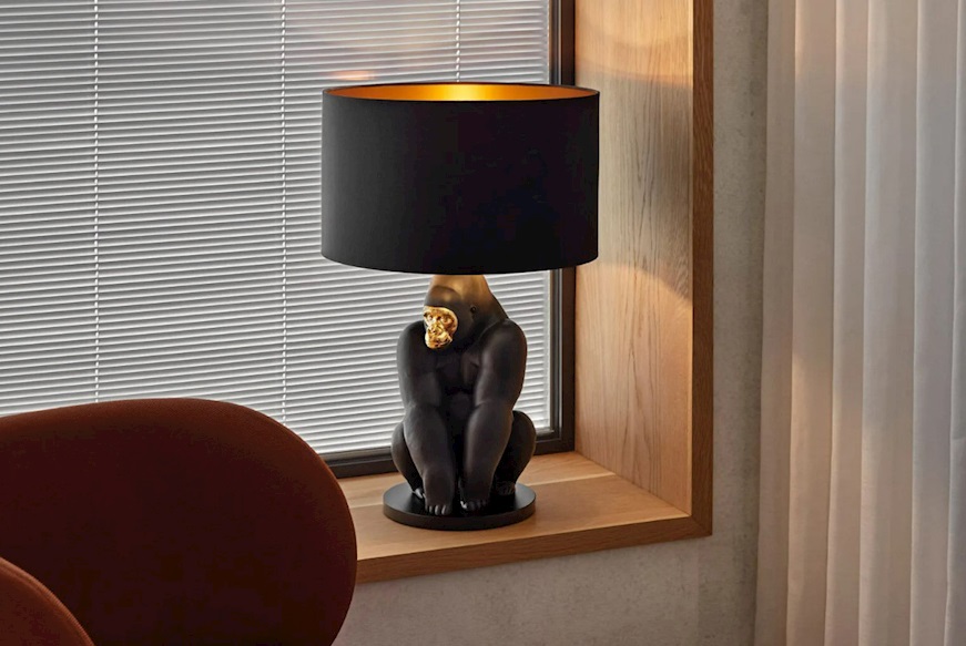 Lamp Gorilla porcelain Lladro'