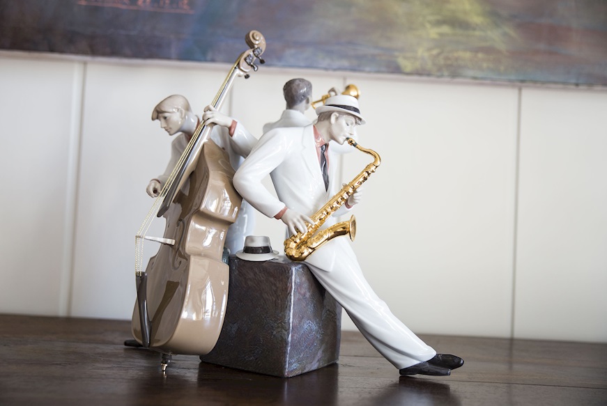 Trio di jazz porcellana edizione limitata Lladro'