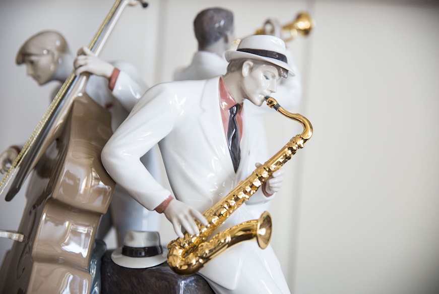 Jazz trio porcelain limited edition Lladro'