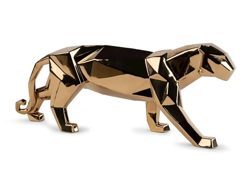 Panther porcelain gold Lladro'