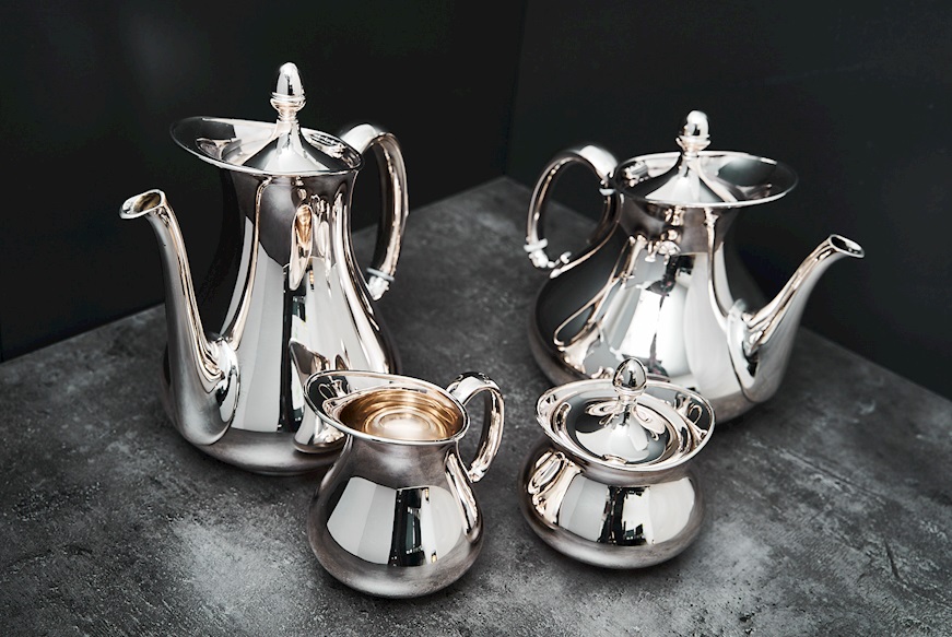 Coffè Set silver 4 pieces Selezione Zanolli