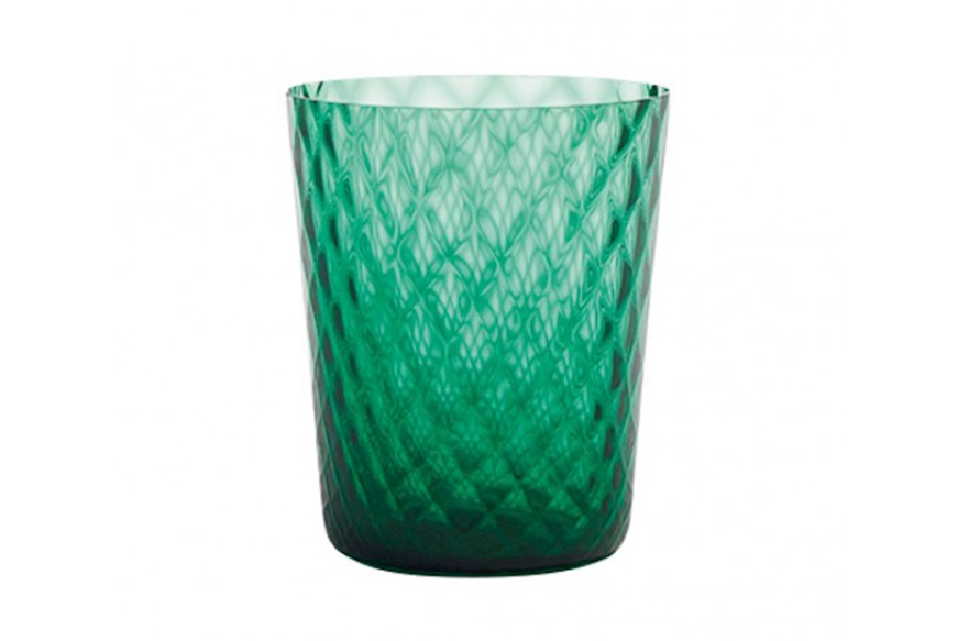 Bicchiere tumbler Veneziano verde Zafferano