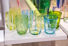 Confezione di bicchieri tumbler Melting Pot bicolore verde e acquamarina 6 pezzi assortiti