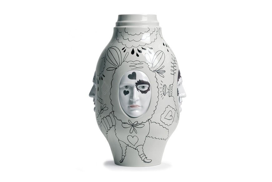 Vase Conversation II porcelain by Jaime Hayon Lladro'