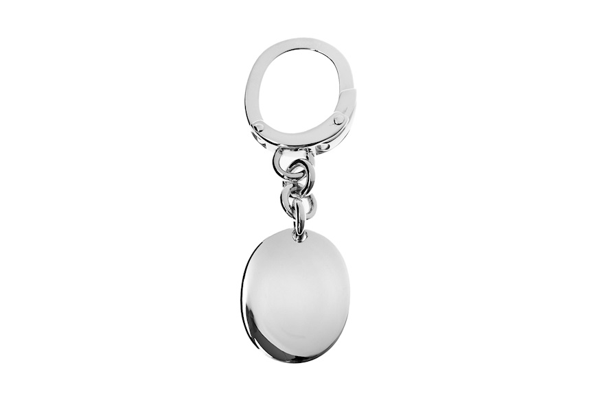Keyring silver with oval plate Selezione Zanolli