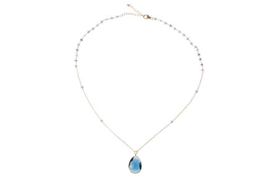 Necklace silver with blue stone Selezione Zanolli