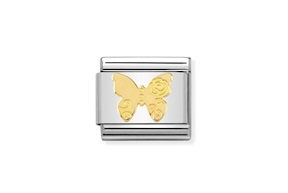 Farfalla Composable acciaio e oro
