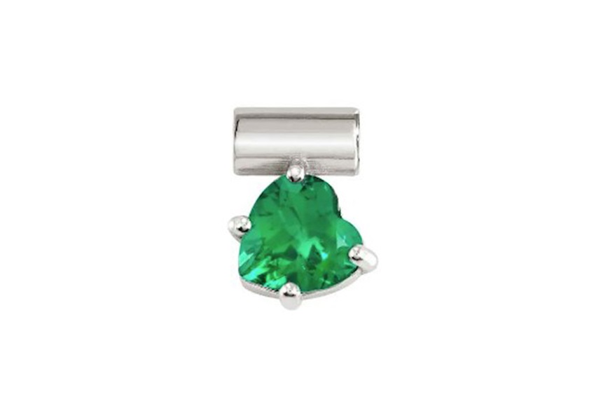 Pendant SeiMia silver heart with green zircon Nomination