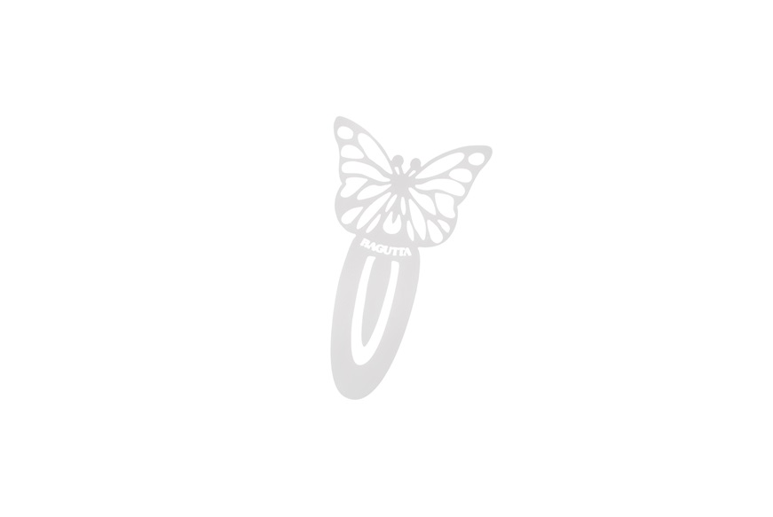 Segnalibro Farfalla silver plated con sacchetto portaconfetti Selezione Zanolli