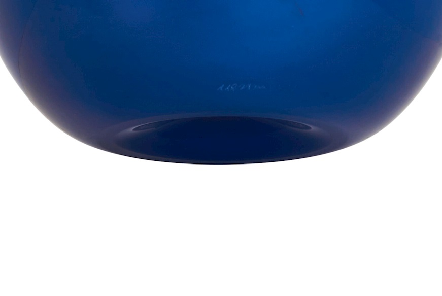 Vase Fazzoletto Murano glass sea blue Venini