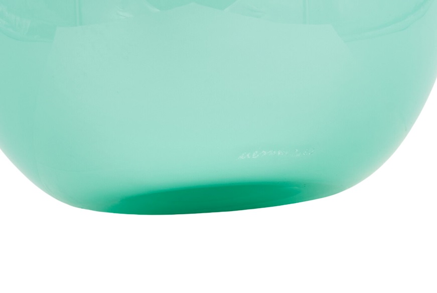 Vase Fazzoletto Murano glass mint green Venini