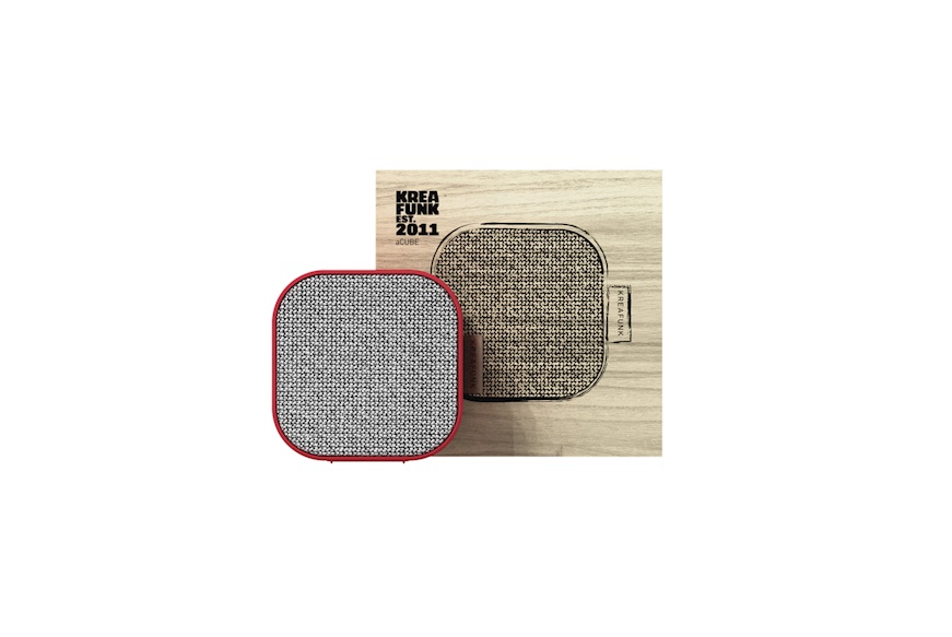 Diffusore musicale bluetooth aCUBE spicy red Kreafunk