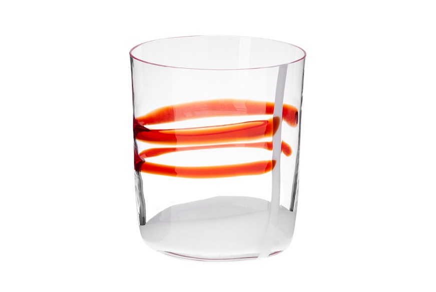 Water glass Bora Murano glass 2023 collection Carlo Moretti