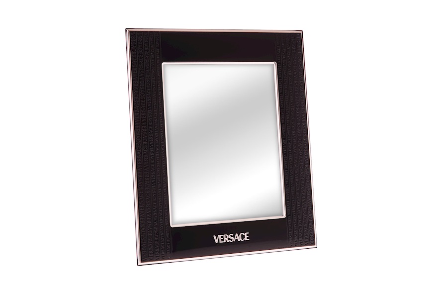 Cornice portafoto Frames argento bilaminato nero Versace
