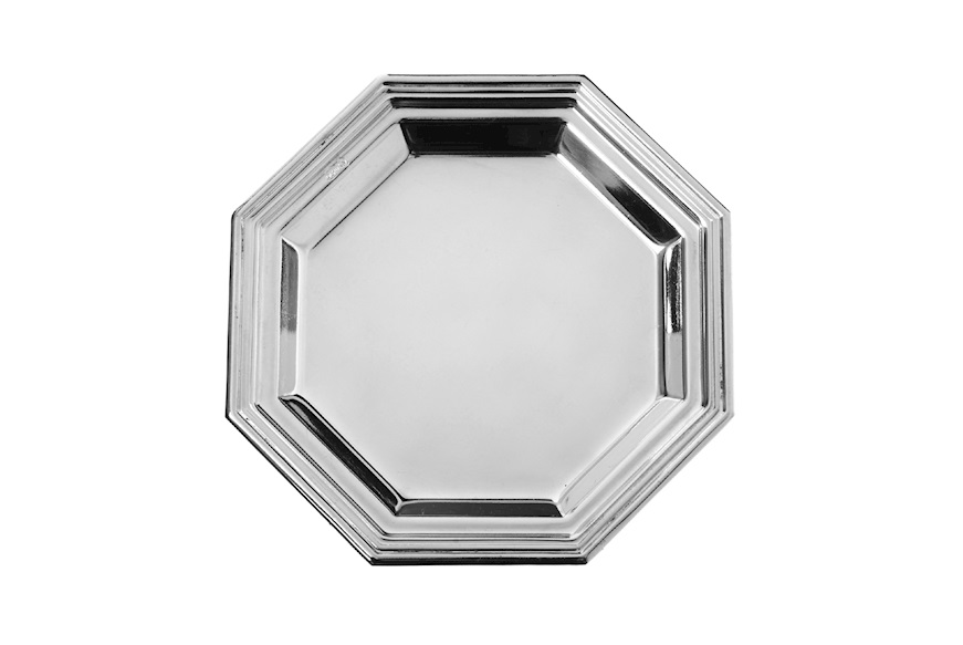Coaster silver plated in Octagonal style Selezione Zanolli