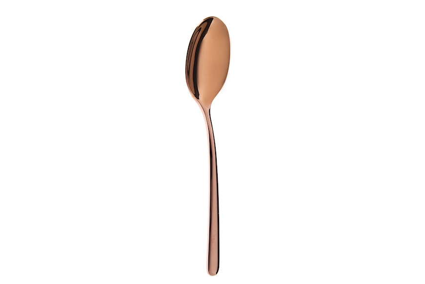 Coffee spoon Linear steel with Copper PVD finish Sambonet