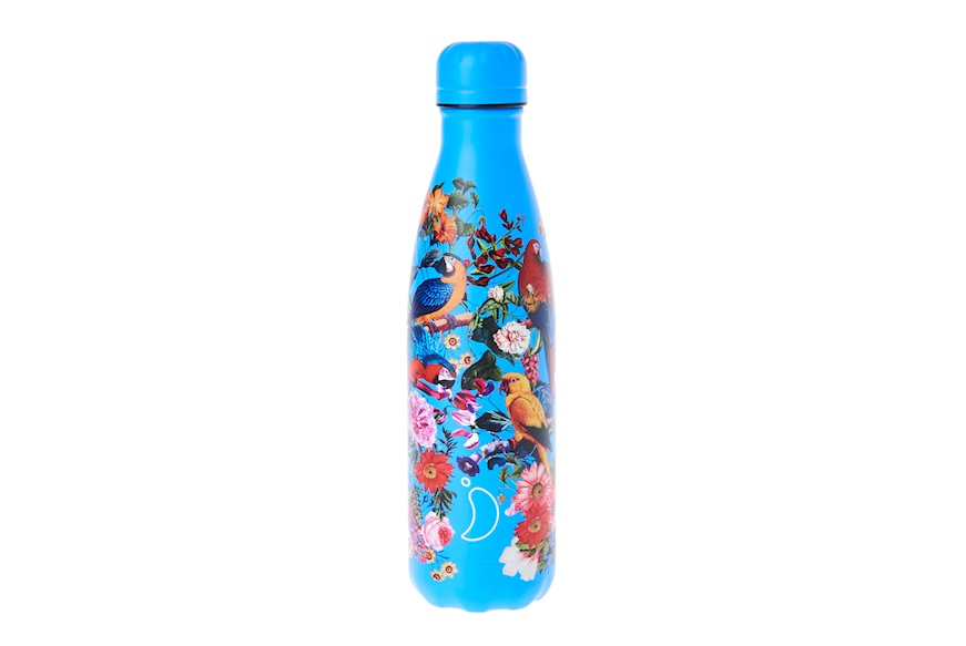 Thermal bottle steel Tropical Parrot Blooms Chilly's Bottles