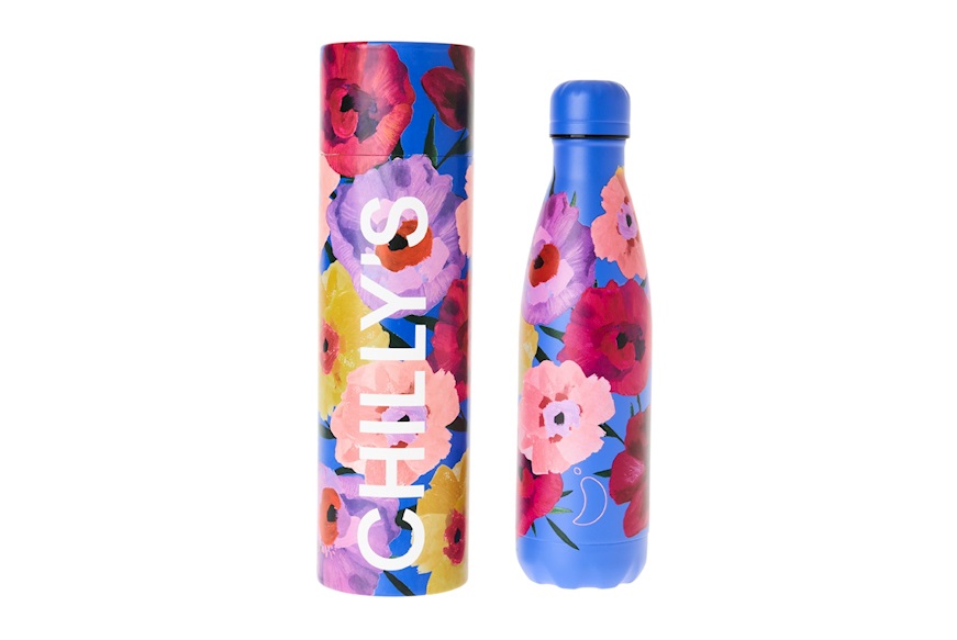 Thermal bottle steel Floral Maxi Poppy Chilly's Bottles