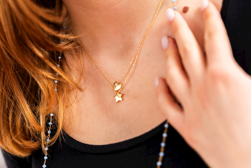 Necklace gold 750‰ with heart pendant Selezione Zanolli