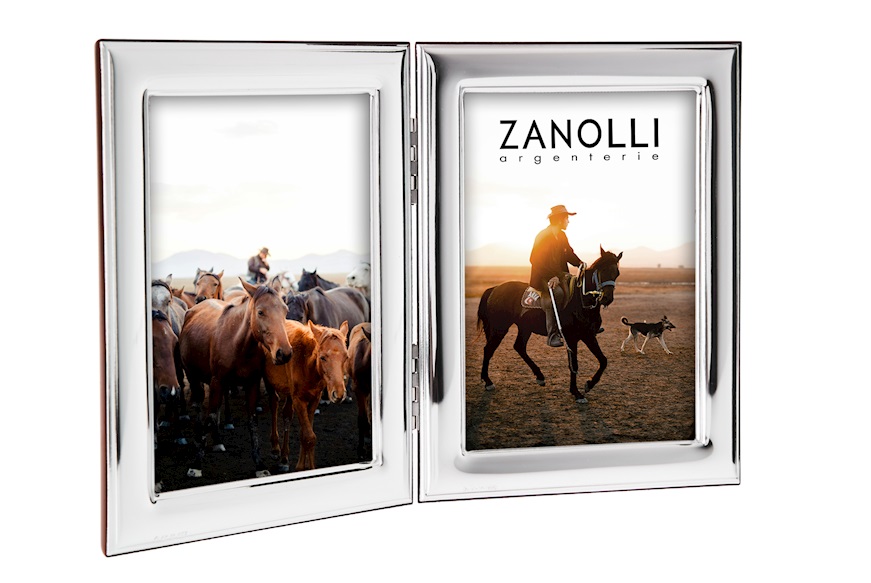 Double picture frame bilaminated Silver Selezione Zanolli