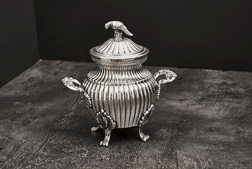 Zuccheriera con piedini argento in stile Impero Selezione Zanolli