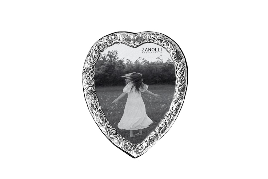 Picture frame Heart silver in Victorian style Selezione Zanolli