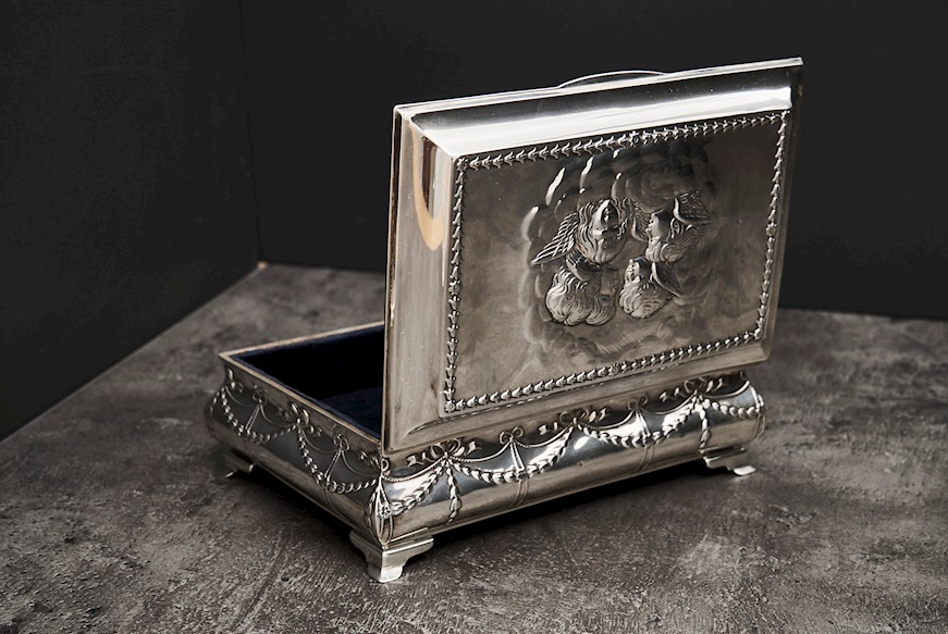 Jewellery Box silver Birmingham 1909-1910 Selezione Zanolli
