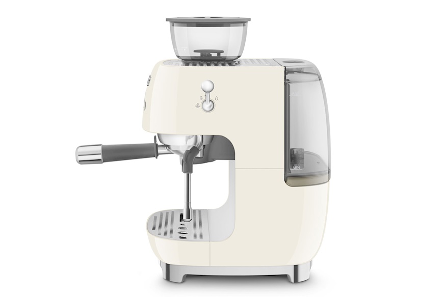 Coffee machine with coffee grinder cream Smeg