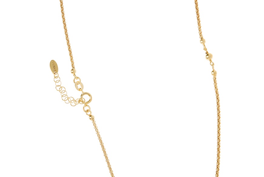Necklace silver golden with heart pendant Selezione Zanolli