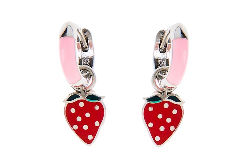 Earrings silver with strawberries Selezione Zanolli