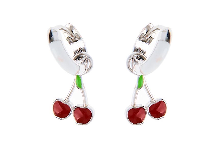 Earrings silver with cherries Selezione Zanolli