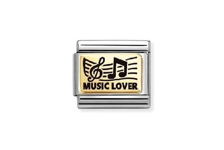 Music Lover Composable acciaio e oro Nomination