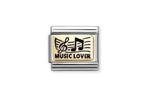 Music Lover Composable acciaio e oro