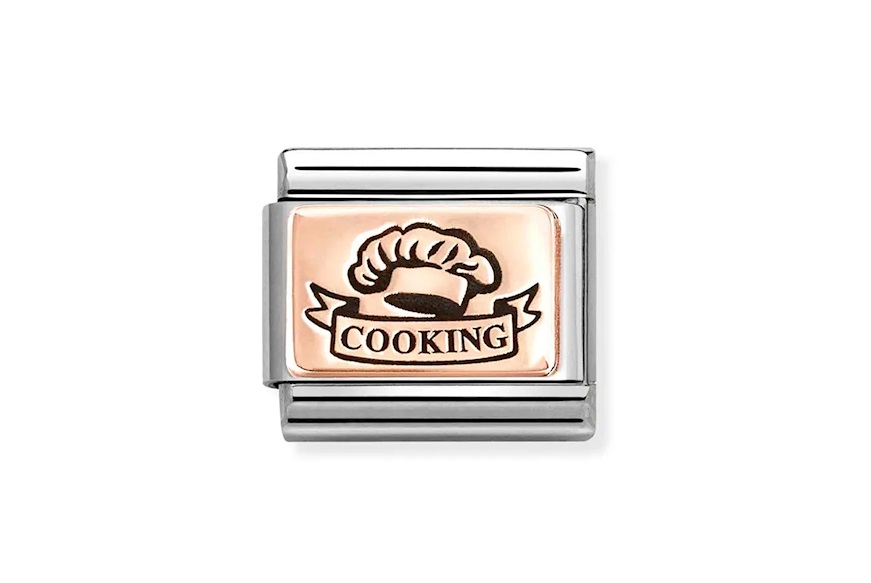 Cappello da Chef Composable acciaio e oro rosa Nomination