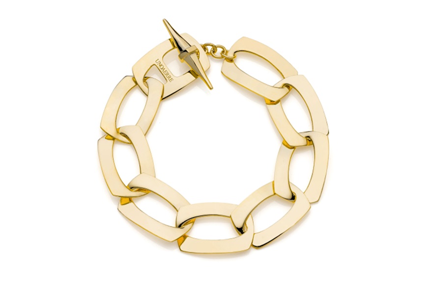 Bracelet Dinamica in gilded bronze Unoaerre