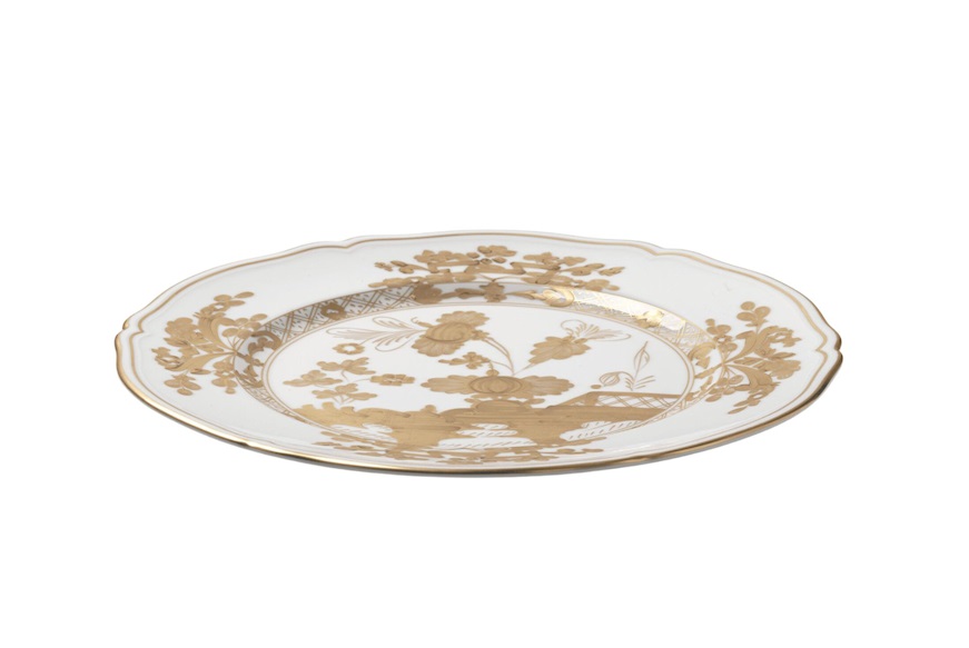 Charger plate Oriente Italiano Aurum porcelain Richard Ginori