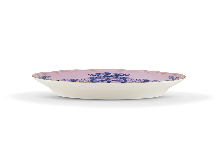 Oval tray Oriente Italiano Azalea porcelain Richard Ginori
