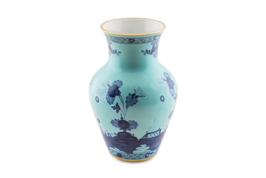 Ming Vase Oriente Italiano Iris porcelain Richard Ginori