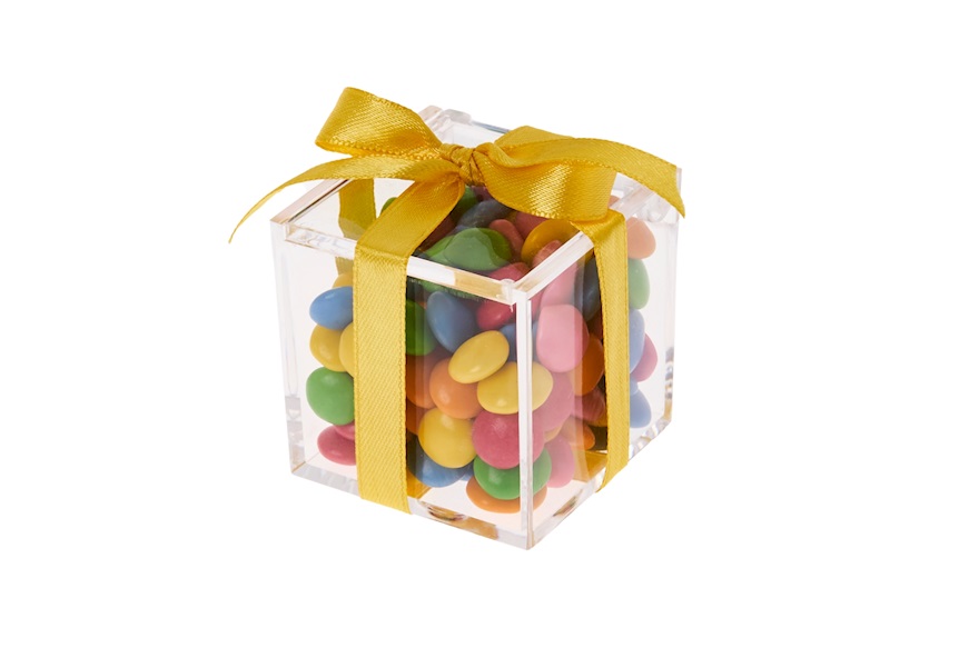 Favor with smarties and yellow ribbon Selezione Zanolli