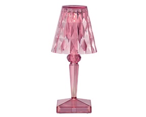 Lampada Battery rosa pastello Kartell