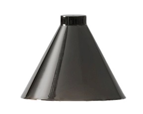 Diffusore per lampada Goodbye titanio lucido Kartell