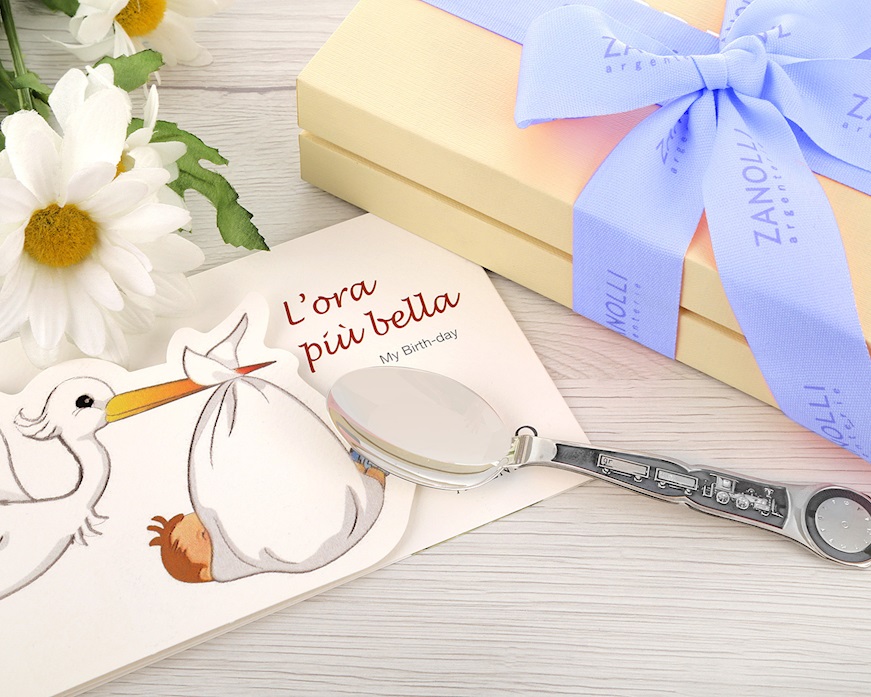 Cucchiaino L'ora più bella argento con astuccio Selezione Zanolli