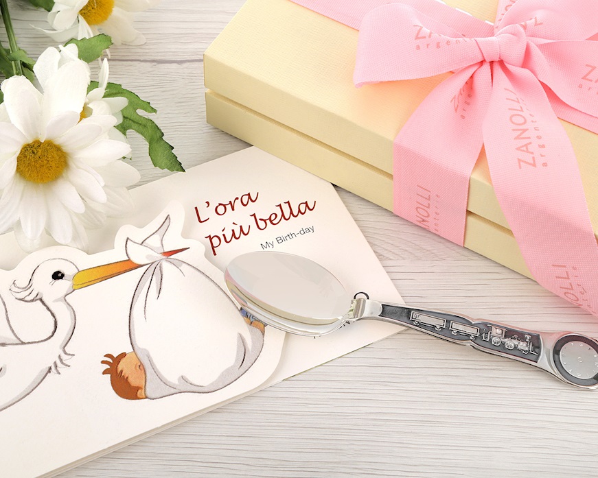 Cucchiaino L'ora più bella argento con astuccio Selezione Zanolli