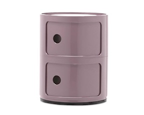 Cassettiera Componibile a due elementi colore malva Kartell